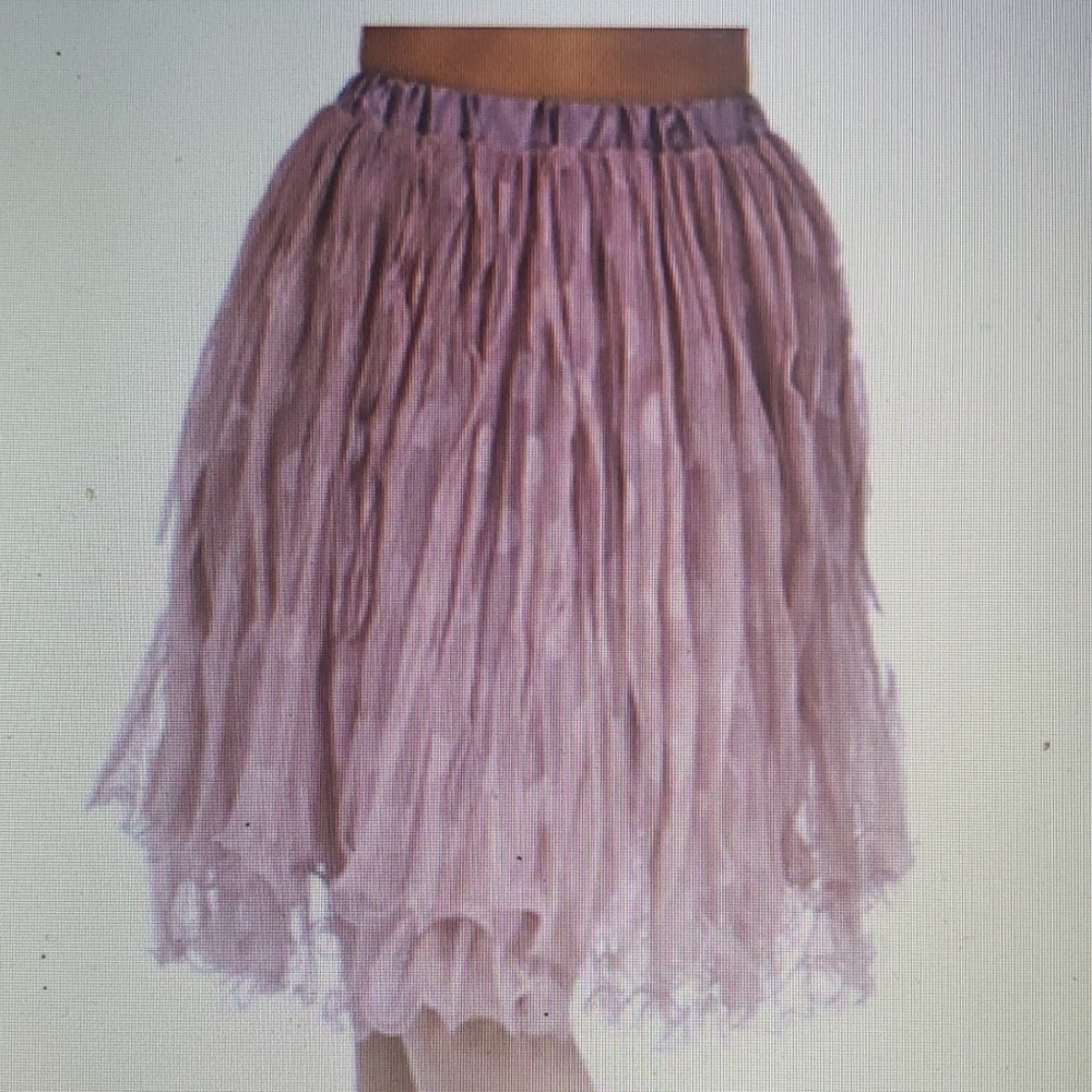 02 Collection Tulle Vintage Skirt boho New Pink